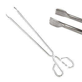 Sauvic Pinzas para Carne Barbacoa, Acero Inoxidable 24 cm, 26 x 8 cm