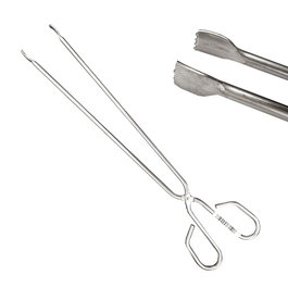 Sauvic Pinzas para Carne Barbacoa, Acero Inoxidable 24 cm, 26 x 8 cm