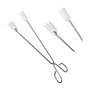 Sauvic Pinzas para Pescado y Carne de Acero Inoxidable 26 cm para Barbacoa y Cocina