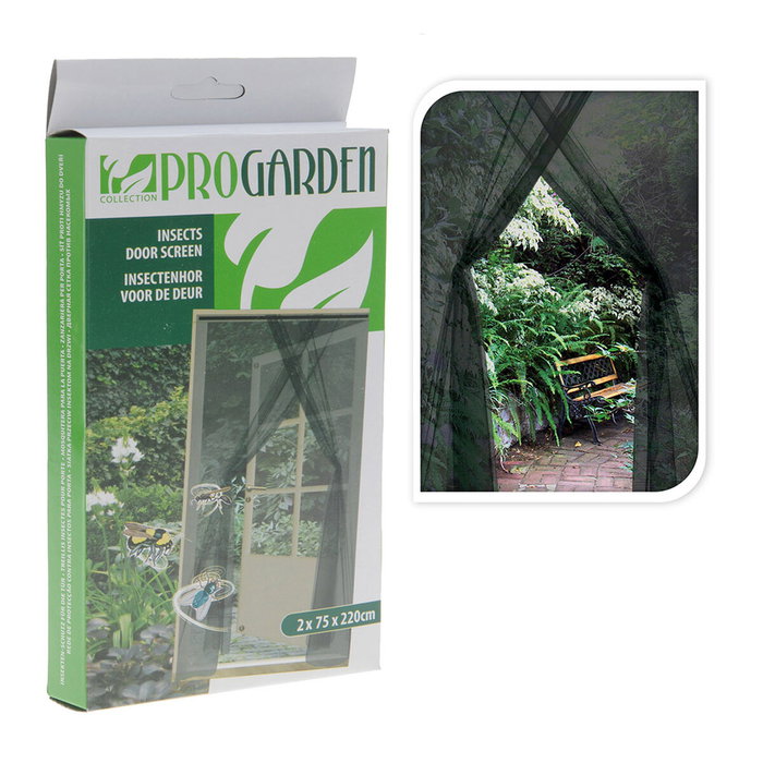 Ipae Progarden Mosquitera cortina con cierre de gancho y bucle, negra, 150 x 220 cm (2 piezas 75 x 220 cm) Ipae Progarden Mosquitera cortina con cierre de gancho y bucle, negra, 150 x 220 cm (2 piezas 75 x 220 cm)