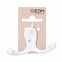 Edm Colgador doble de aluminio blanco