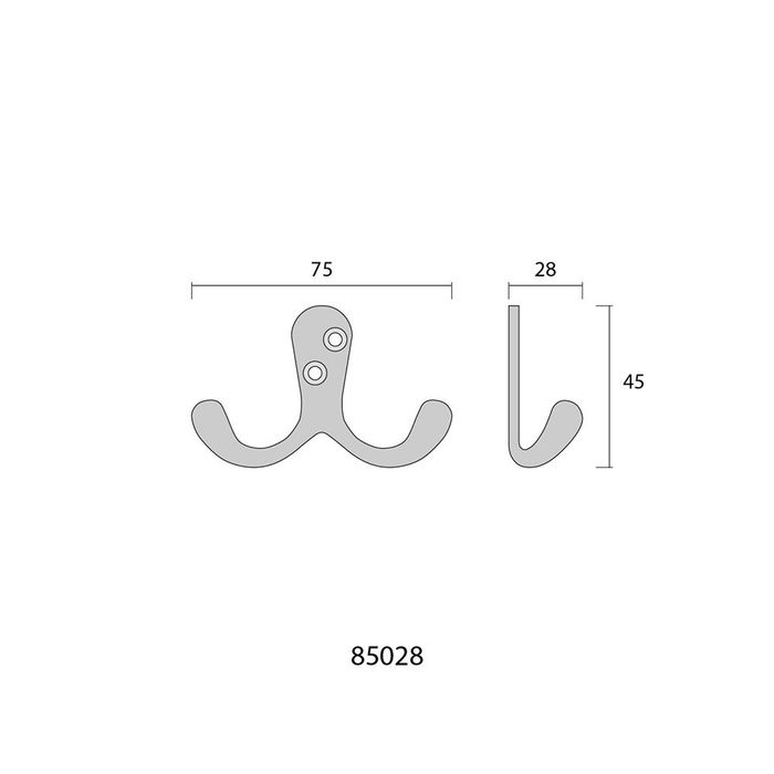 Edm Colgador Doble de Aluminio Rojo Edm Colgador Doble de Aluminio Rojo