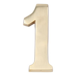 Edm Número 1 Latón Pulido 10cm Fijación Invisible