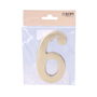 Edm Número 6 Latón Pulido 10cm Fijación Invisible