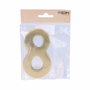 Edm Número 8 de latón pulido, 10 cm, Oro viejo