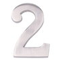 Edm Número 2 Níquel Mate 10cm Fijación Invisible