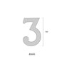 Edm Número 3 Níquel Mate 10cm Fijación Invisible