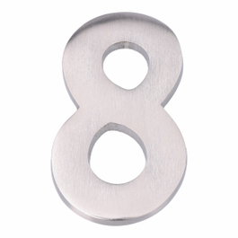 Edm Número 8 de Níquel Mate 10 cm con Fijación Invisible