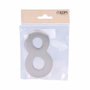 Edm Número 8 de Níquel Mate 10 cm con Fijación Invisible