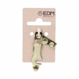 Edm Aldaba derecha de acero con acabado latonado 40 x 35 mm