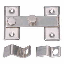 Edm Aldaba reversible de acero con acabado inox 80 x 53 mm