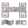 Edm Aldaba reversible de acero con acabado inox 80 x 53 mm