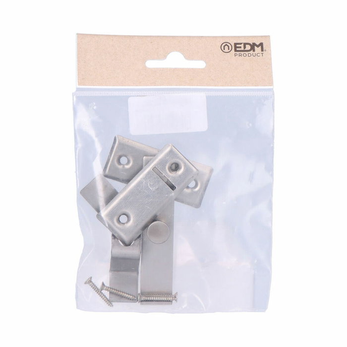 Edm Aldaba reversible de acero con acabado inox 80 x 53 mm