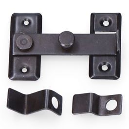 Edm Pestillo Reversible Hierro Zincado Negro 8 cm