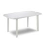 Ipae Progarden Mesa Ovalada Faro Exterior Blanca Resina 72 x 137 x 85 cm