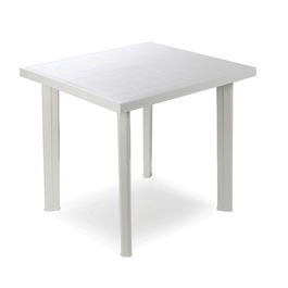 Ipae Progarden Mesa Fiocco Exterior Blanca Resina 80 x 75 x 72 cm