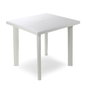 Ipae Progarden Mesa cuadrada Fiocco color blanco para exterior 80 x 75 x 72 cm