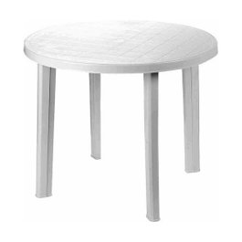 Ipae Progarden Mesa redonda Tondo color blanco para exterior ø90 x 72 cm