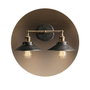 Edm Aplique de pared doble vintage metálico negro E27