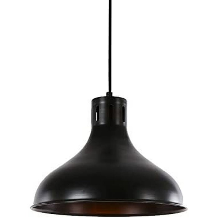 Edm Lámpara de techo metálica vintage E27 color negro Edm Lámpara de techo metálica vintage E27 color negro