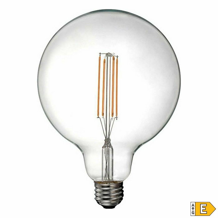 Edm Bombilla de globo con filamento LED E27 6W 800lm 3200K luz cálida