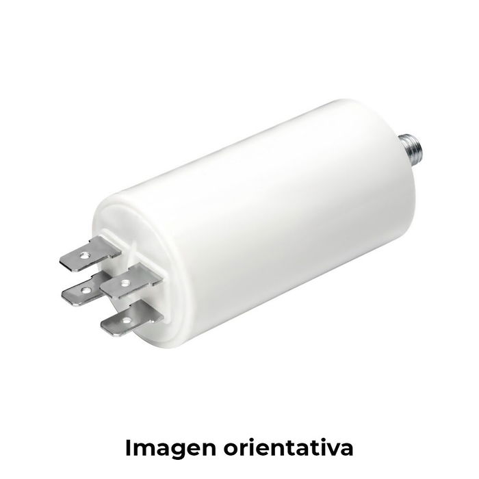 Konek Condensador de arranque MKA 3mf 5% 450V Ø3,4x7cm con espiga M8 y Faston simple 6,35 Konek Condensador de arranque MKA 3mf 5% 450V Ø3,4x7cm con espiga M8 y Faston simple 6,35