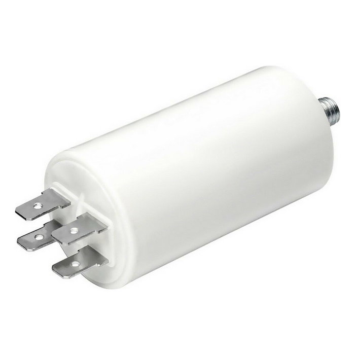 Konek Condensador de arranque MKA 60mf 5% 450v Ø5x12cm con espiga m8 y faston doble Konek Condensador de arranque MKA 60mf 5% 450v Ø5x12cm con espiga m8 y faston doble