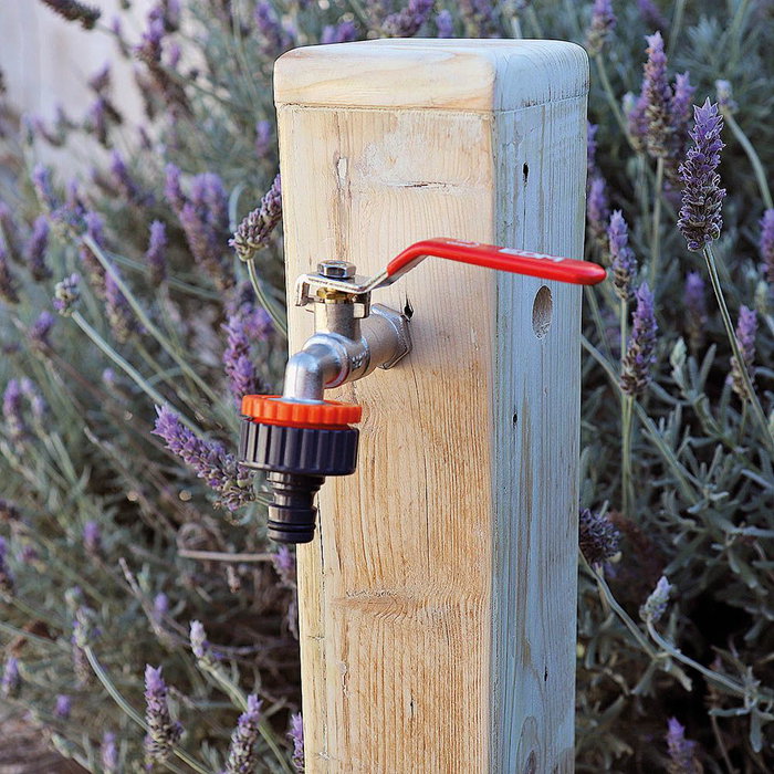 Edm Conector Roscado Rápido Hembra ½" - ¾" Polipropileno Gris/Naranja