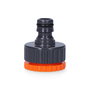 Edm Conector Roscado Rápido Hembra de Polipropileno para Manguera de 3/4" a 1" Gris/Naranja Tratamiento Anti UV