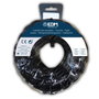 Edm Carrete cable paralelo textil trenzado H05VV-F 2 x 1,50 mm² Negro, 25 m