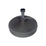 Ipae Progarden Base para Parasol 20L Negro ø46x15 cm Resina con Diámetro de Tubo Ampliable para Parasoles de 21 a 32mm