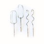 Edm Juego Varillas Recambio Amasadora Acero Inoxidable Modelo 07679 Cromado