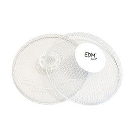 Edm Rejilla de Recambio Ventilador ø 27 cm Compatible Ref. 33962 Blanco Metal