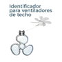 Edm Tirador de cambio de velocidades para ventilador de techo forma de hélice metal