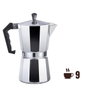 Gourmet Kitchen Cafetera de aluminio de 9 tazas, Cromado