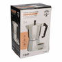 Gourmet Kitchen Cafetera de aluminio de 9 tazas, Cromado
