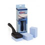 Clean Mat Limpiafondos Piscina con Mango y Solapa Individual 3 uds Limpieza Piscinas Azul Vidrio 27 cm