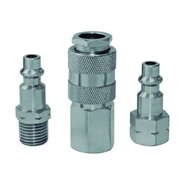 Mota Herramientas A100 Juego de conectores de aire 3 piezas 1/4 pulg Racor Macho Hembra Universal