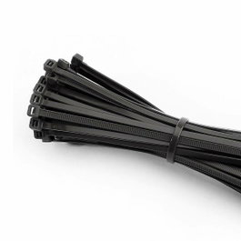 Edm Bridas Reutilizables de Nylon Negro 200 x 4,5 mm (100 uds)