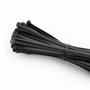 Edm Bridas Reutilizables de Nylon Negro 300 x 4,5 mm (100 uds)