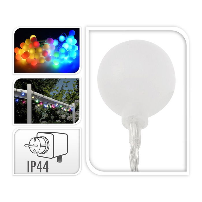 Party Lighting Guirnalda 80 Leds Multicolor Exterior 16m Luces Navideñas IP44