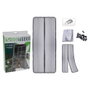 Ipae Progarden Mosquitera magnética antracita 100 x 210 cm 2 piezas 50 x 210 cm