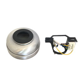 Edm Floron Recambio Ventilador Cromado Aluminio Compatible Ref. 33807 Ø 131 x 56 mm