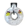 Edm Carrete cable paralelo textil trenzado H07V-K 2 x 2,50 mm² blanco, 5 m
