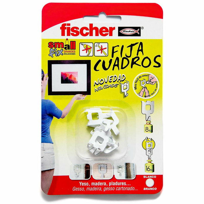Fischer Fijacuadros blanco (8 unidades)