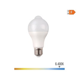 Edm Bombilla LED estándar con sensor de presencia y crepuscular E27 12 W 6400 K