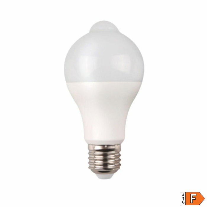 Edm Bombilla LED con sensor de presencia y crepuscular E27 12W luz cálida