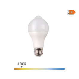 Edm Bombilla LED con sensor de presencia y crepuscular E27 12W luz cálida