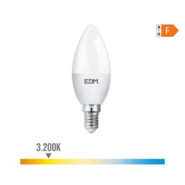 Edm Bombilla Vela LED E14 7W 600 Lm Luz Cálida 3200K Ø3,5 x 10,7 cm