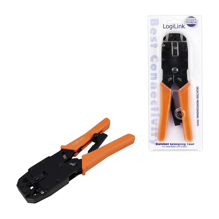 LogiLink Crimpadora modular profesional RJ10, RJ11, RJ12, DEC, RJ45